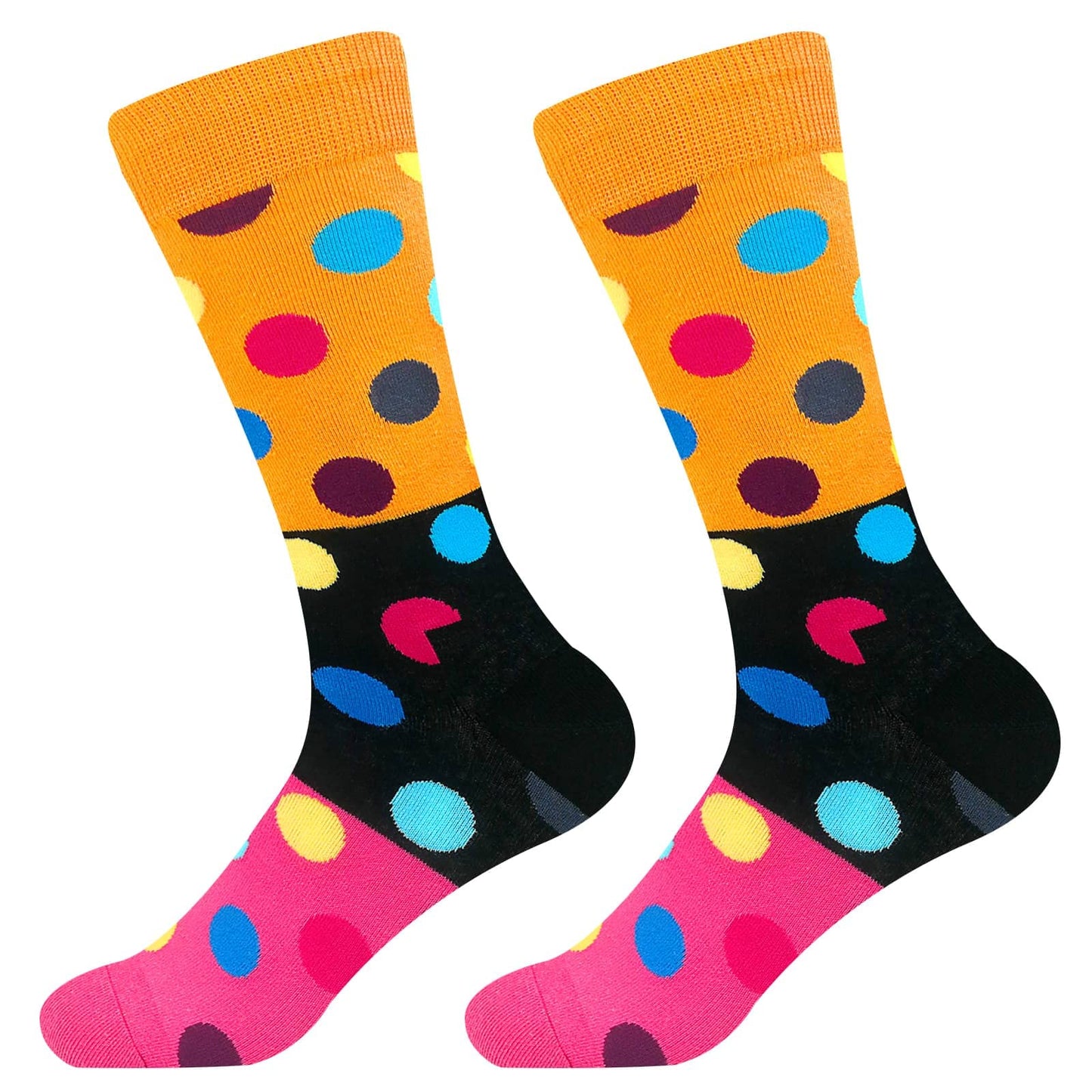 Funny Socks Women Fun Colorful Novelty Crazy Floral Patterned Sock Crew, Premium Cotton, Size 6-11, 12 Pairs US031205