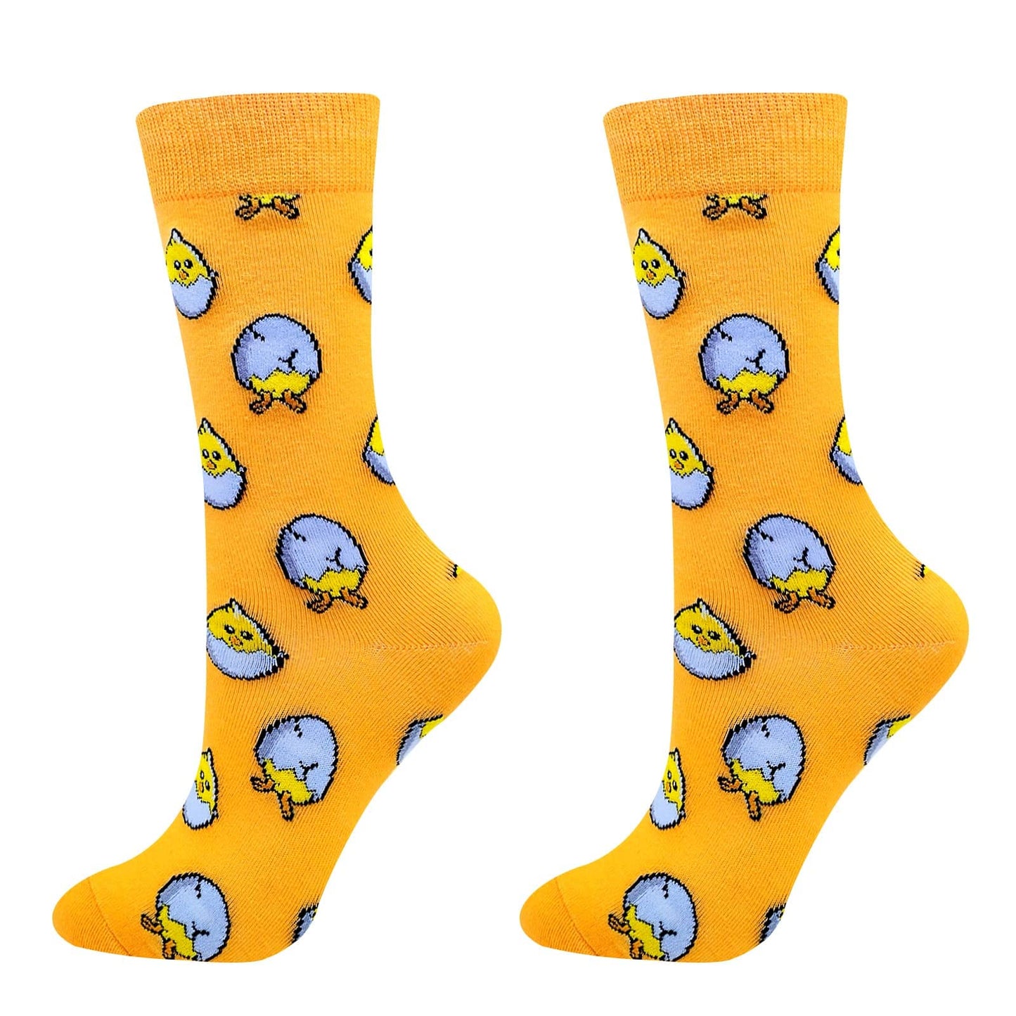 Funny Socks Women Fun Colorful Novelty Crazy Floral Patterned Sock Crew, Premium Cotton, Size 6-11, 12 Pairs US031205