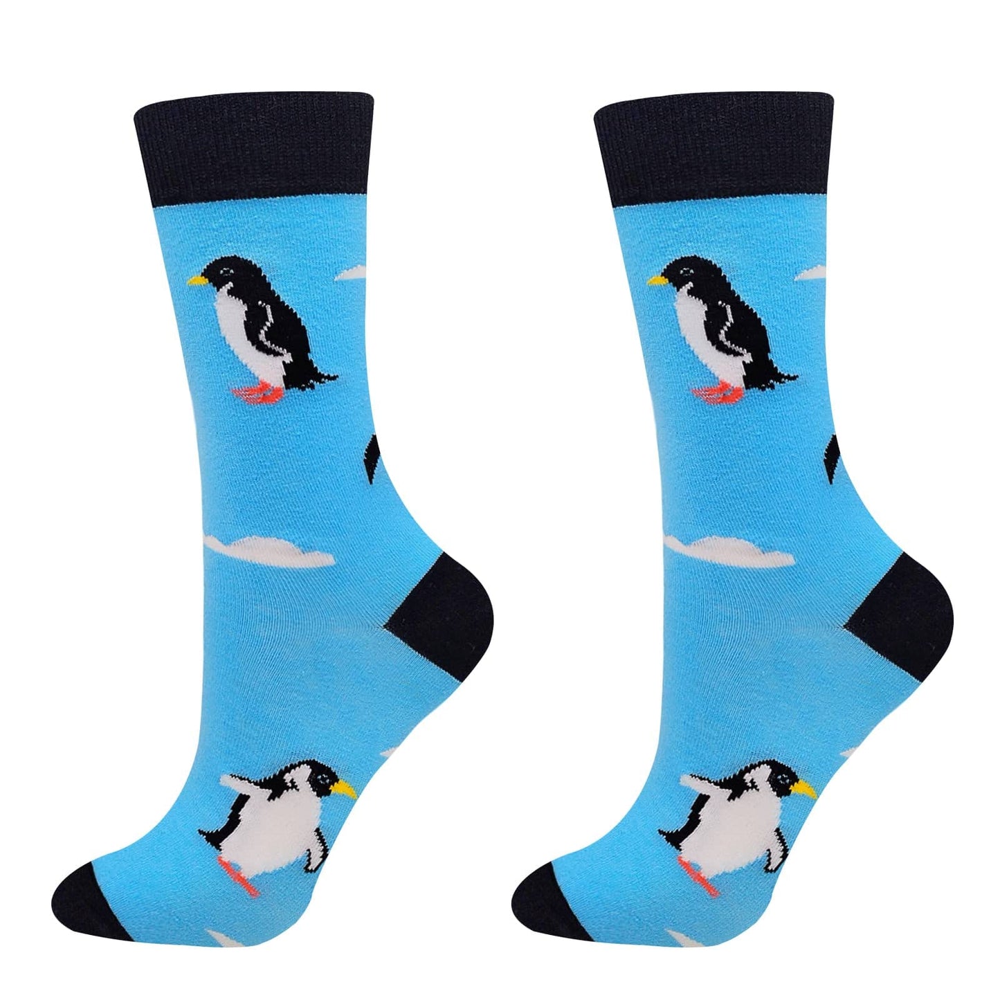 Funny Socks Women Fun Colorful Novelty Crazy Floral Patterned Sock Crew, Premium Cotton, Size 6-11, 12 Pairs US031205