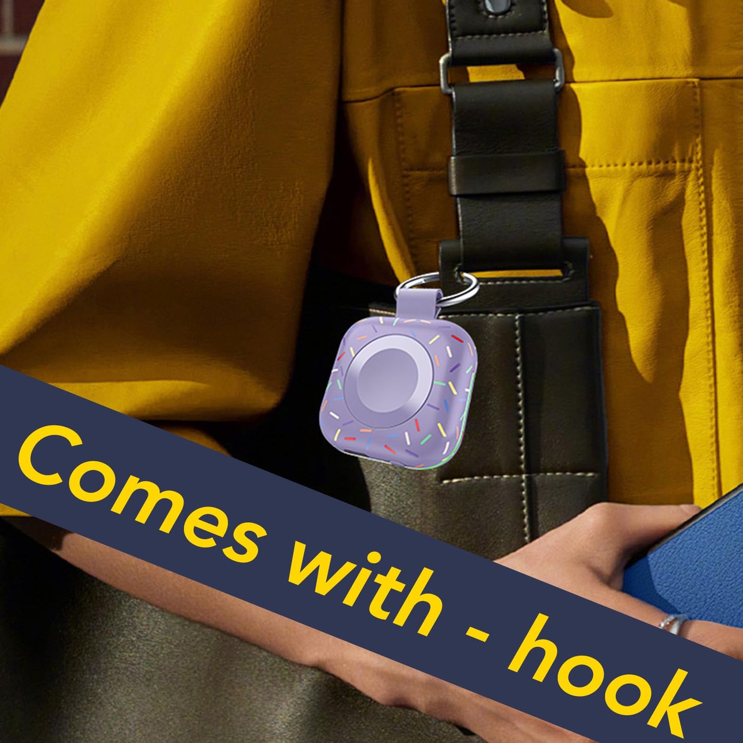 Portable Charger for Apple Watch,Wireless Magnetic iWatch Charger 1200mAh Power Bank Travel Keychain Accessories Smart Chargers for Apple Watch Series 11/10/9/8/7/6/SE/5/4/3/2/1/UItra/UItra 2