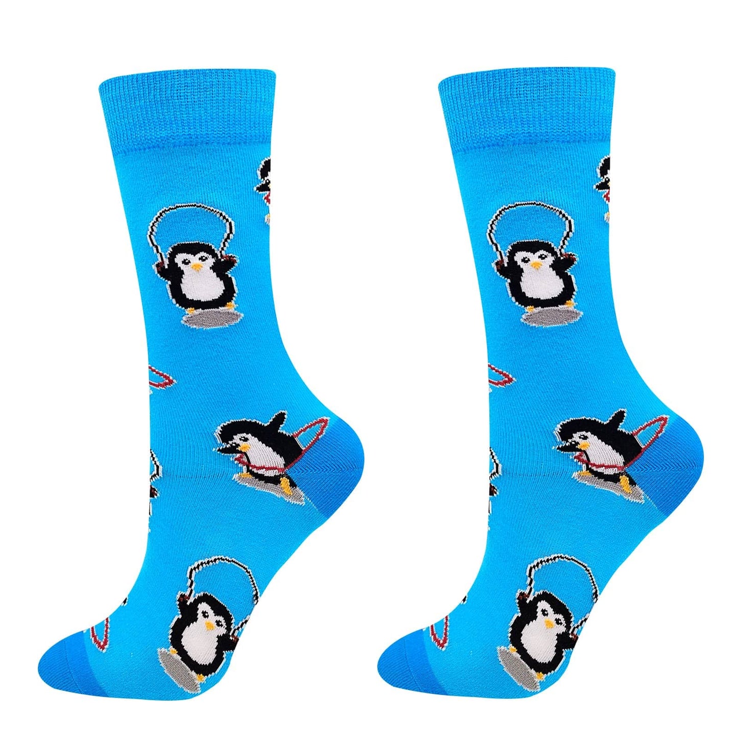 Funny Socks Women Fun Colorful Novelty Crazy Floral Patterned Sock Crew, Premium Cotton, Size 6-11, 12 Pairs US031205