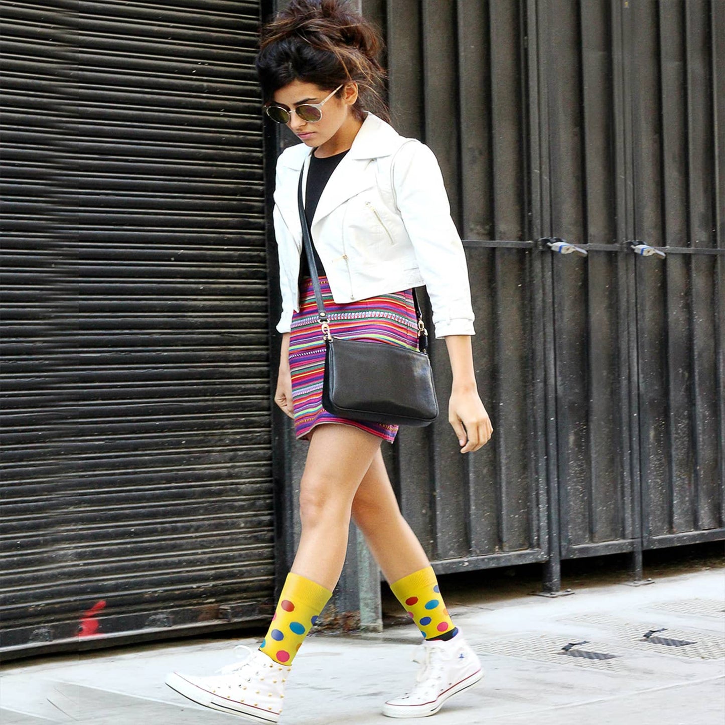 Funny Socks Women Fun Colorful Novelty Crazy Floral Patterned Sock Crew, Premium Cotton, Size 6-11, 12 Pairs US031205