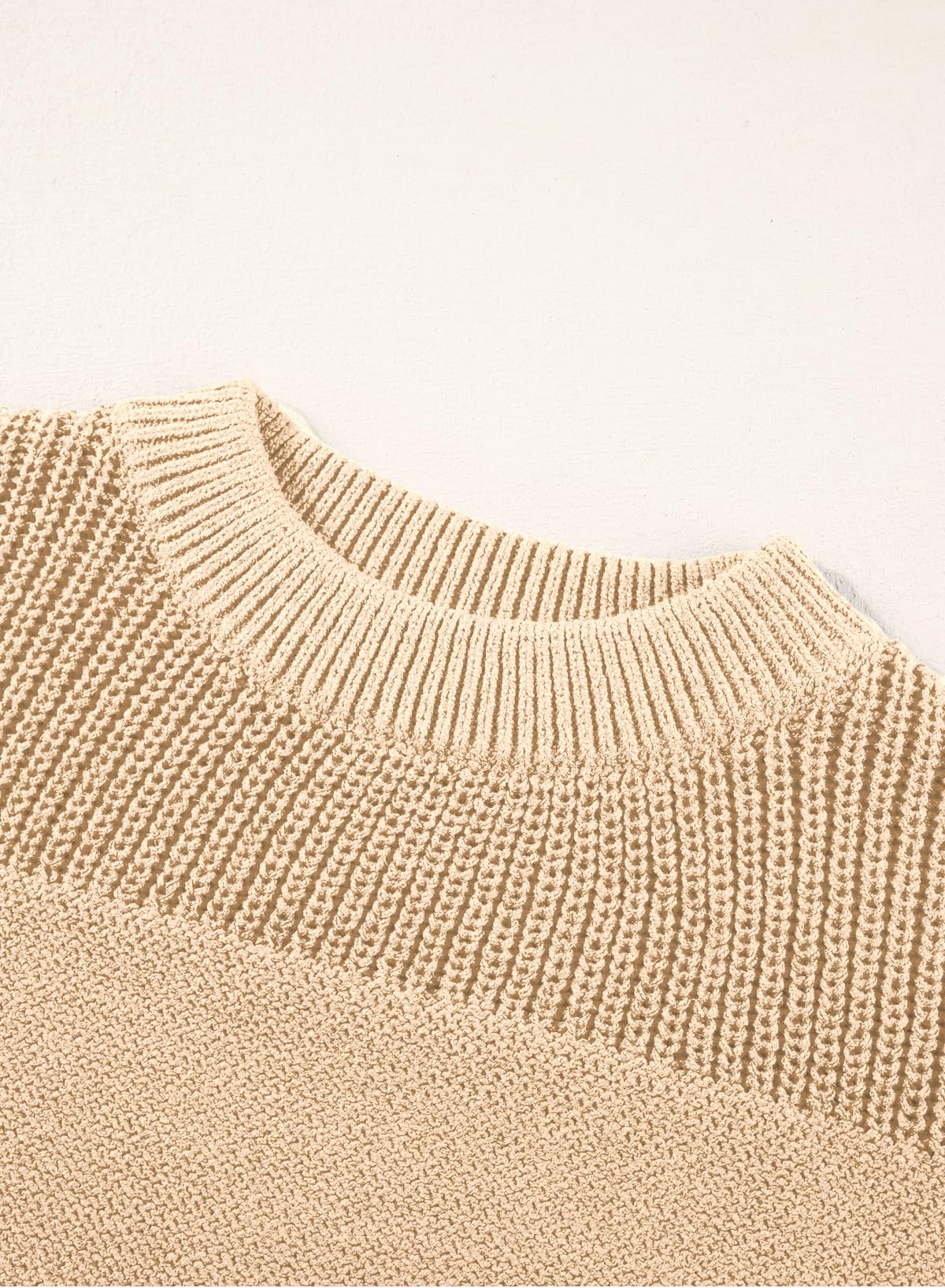 Womens Long Sleeve Knit Sweater Casual Solid Color Crew Neck Fall Sweaters for Women Trendy 2025 Outfits Chocolate Brown Fall Clothes Clothing Winter Oversized Pullover Top Jumper Medium