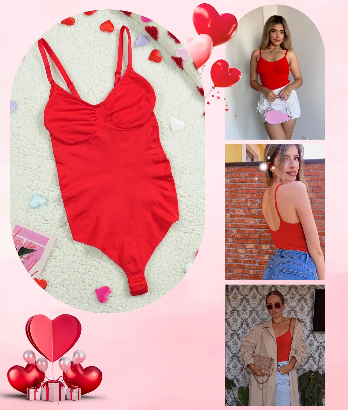 Women's Shapewear Bodysuit Tummy Control Body Shaper Seamless Sculpting Snatched Waist Body Suit,SZ5218-2-Black-L/XL