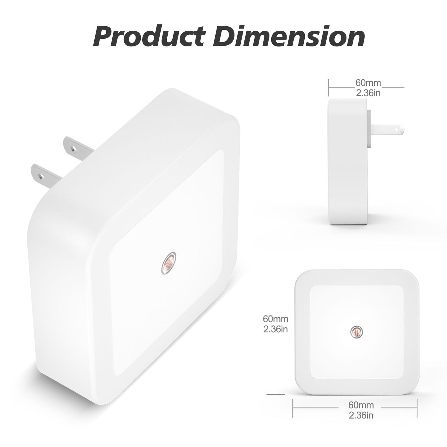 Night Light, Night Lights Plug into Wall 8-Pack, Plug in Night Light, Dusk to Dawn Nightlight Led Night Lights for Bedroom, Bathroom, Hallway Warm White