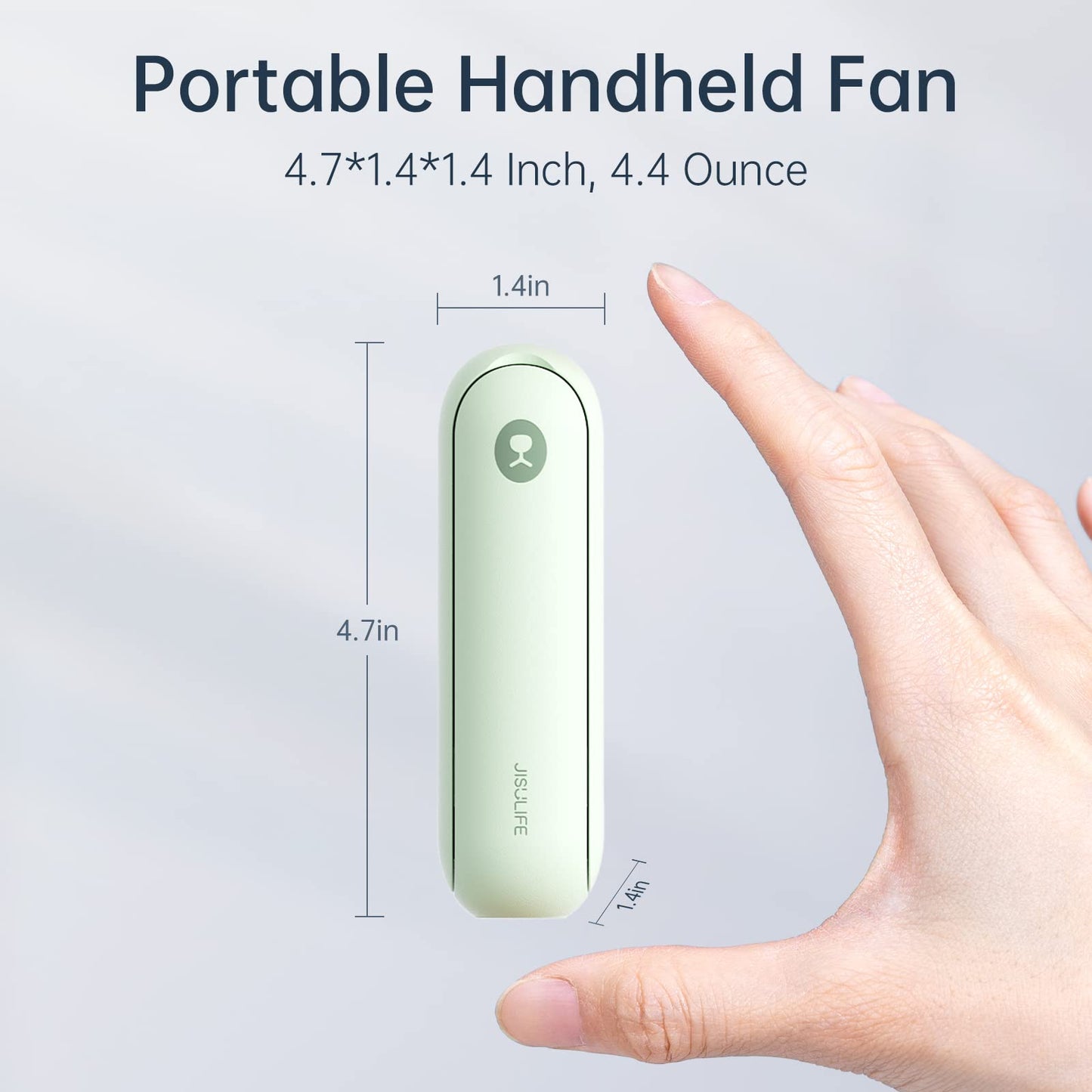 Portable Handheld Fan, Mini 3 In 1 with Rechargeable Battery, Personal Pocket Fan for Travel, Outdoor, USB Power Bank, Flashlight, Essential Ideal Gifts for Men/Women/Family/Friends - Blue
