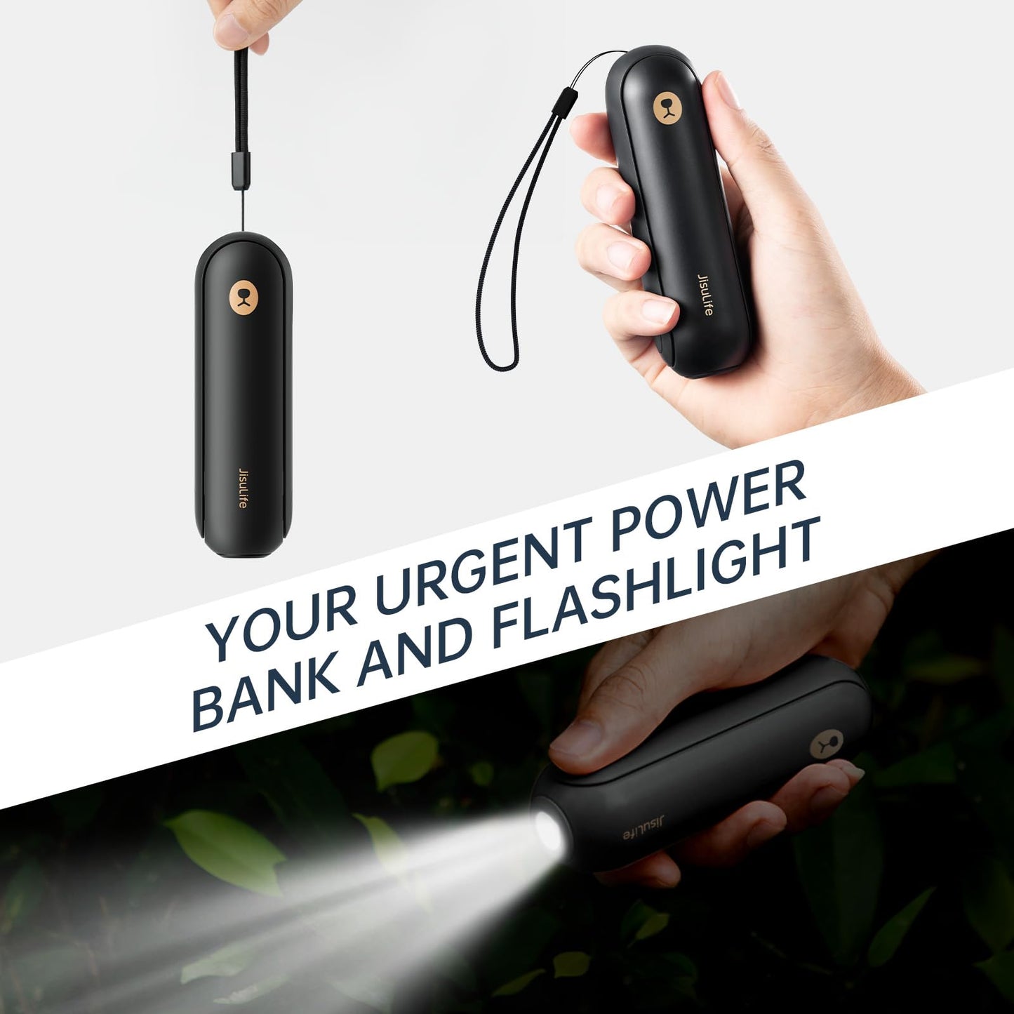 Portable Handheld Fan, Mini 3 In 1 with Rechargeable Battery, Personal Pocket Fan for Travel, Outdoor, USB Power Bank, Flashlight, Essential Ideal Gifts for Men/Women/Family/Friends - Blue