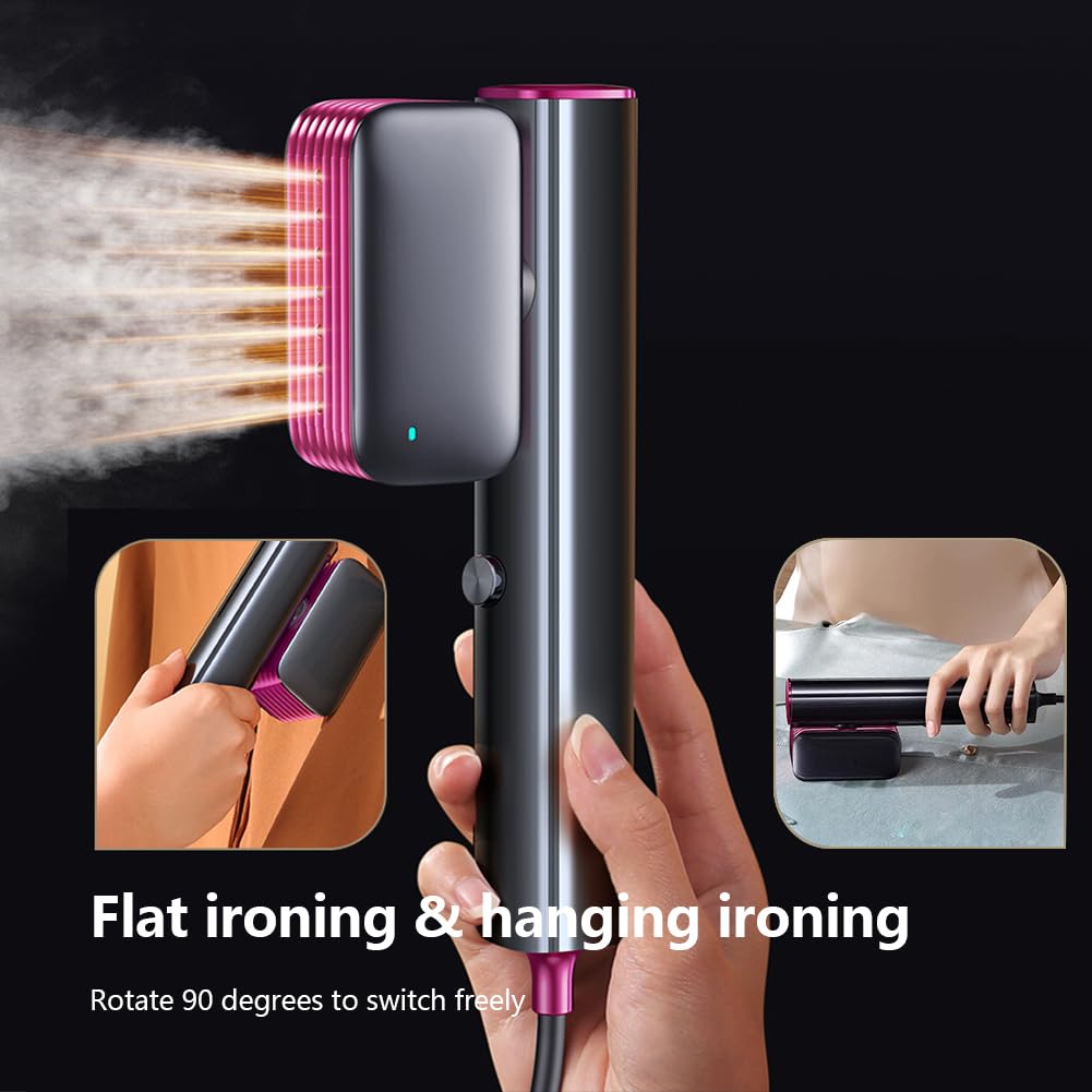 Steamer for Clothes Steamer, Fashion Portable Handheld Garment Steamer, 0.8lbs Lightly, 15s Fast Heat-up, 10 Minutes of Continuous Steam, Light Mini Steam Iron for travel and home