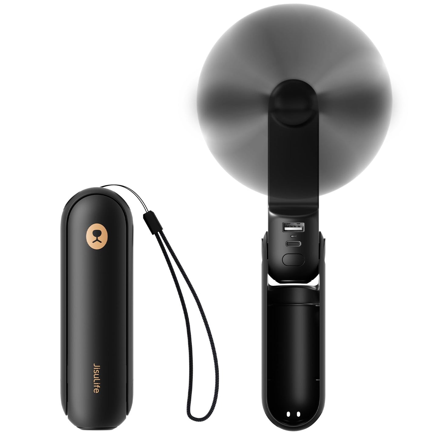 Portable Handheld Fan, Mini 3 In 1 with Rechargeable Battery, Personal Pocket Fan for Travel, Outdoor, USB Power Bank, Flashlight, Essential Ideal Gifts for Men/Women/Family/Friends - Blue