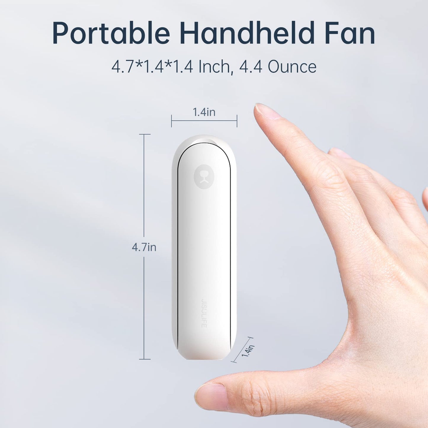Portable Handheld Fan, Mini 3 In 1 with Rechargeable Battery, Personal Pocket Fan for Travel, Outdoor, USB Power Bank, Flashlight, Essential Ideal Gifts for Men/Women/Family/Friends - Blue