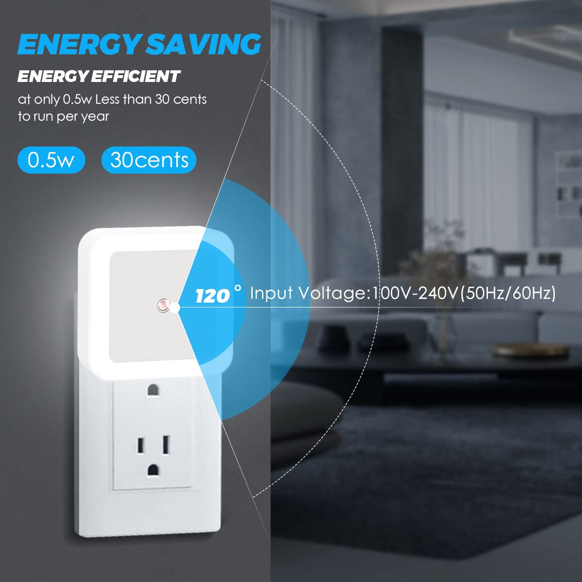 Night Light, Night Lights Plug into Wall 8-Pack, Plug in Night Light, Dusk to Dawn Nightlight Led Night Lights for Bedroom, Bathroom, Hallway Warm White