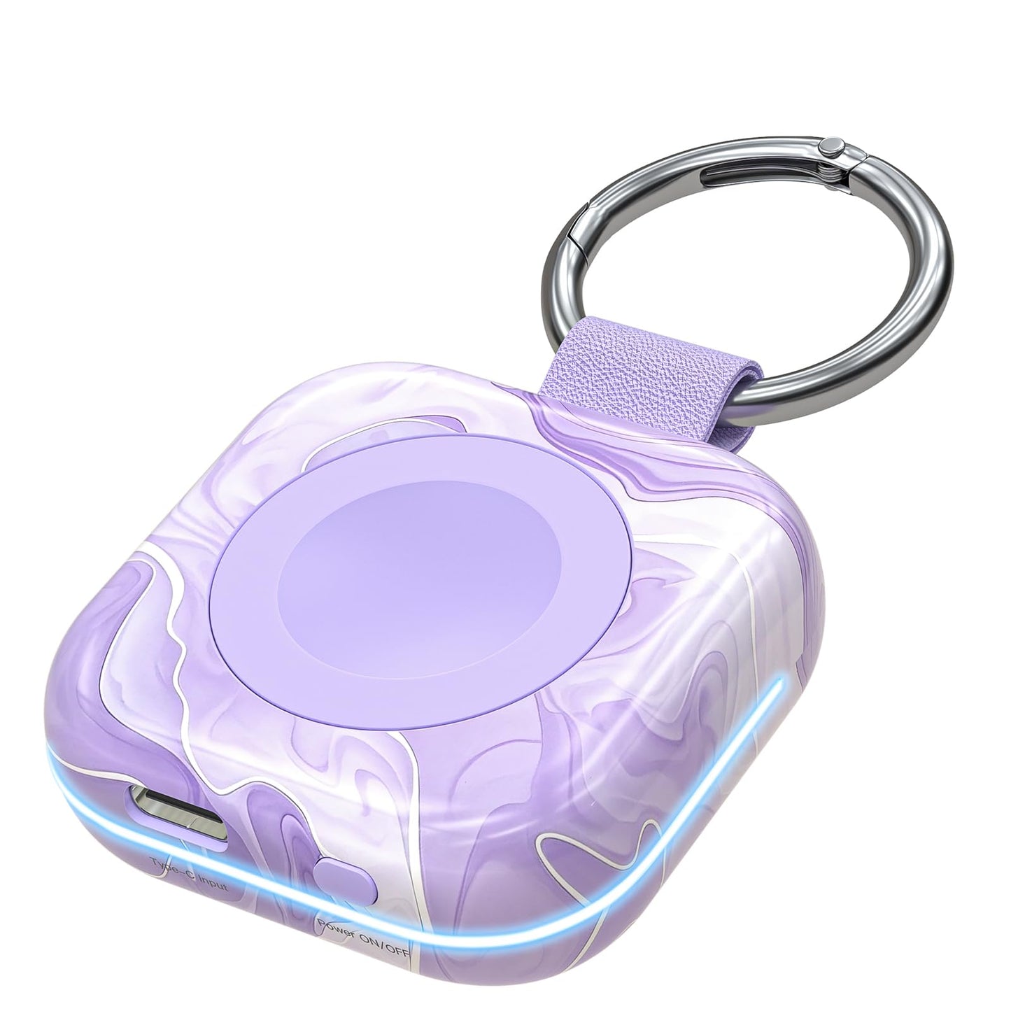 Portable Charger for Apple Watch,Wireless Magnetic iWatch Charger 1200mAh Power Bank Travel Keychain Accessories Smart Chargers for Apple Watch Series 11/10/9/8/7/6/SE/5/4/3/2/1/UItra/UItra 2