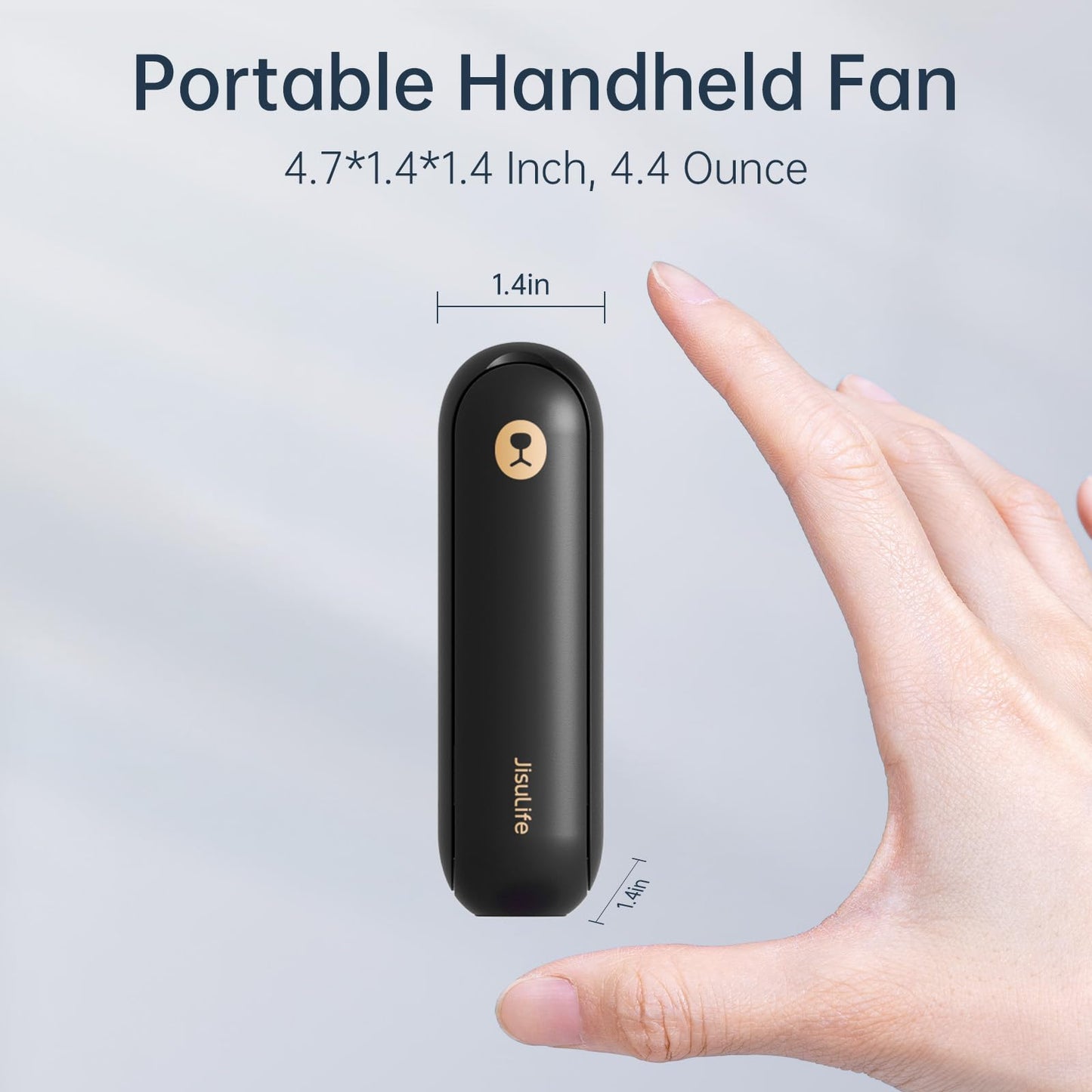 Portable Handheld Fan, Mini 3 In 1 with Rechargeable Battery, Personal Pocket Fan for Travel, Outdoor, USB Power Bank, Flashlight, Essential Ideal Gifts for Men/Women/Family/Friends - Blue