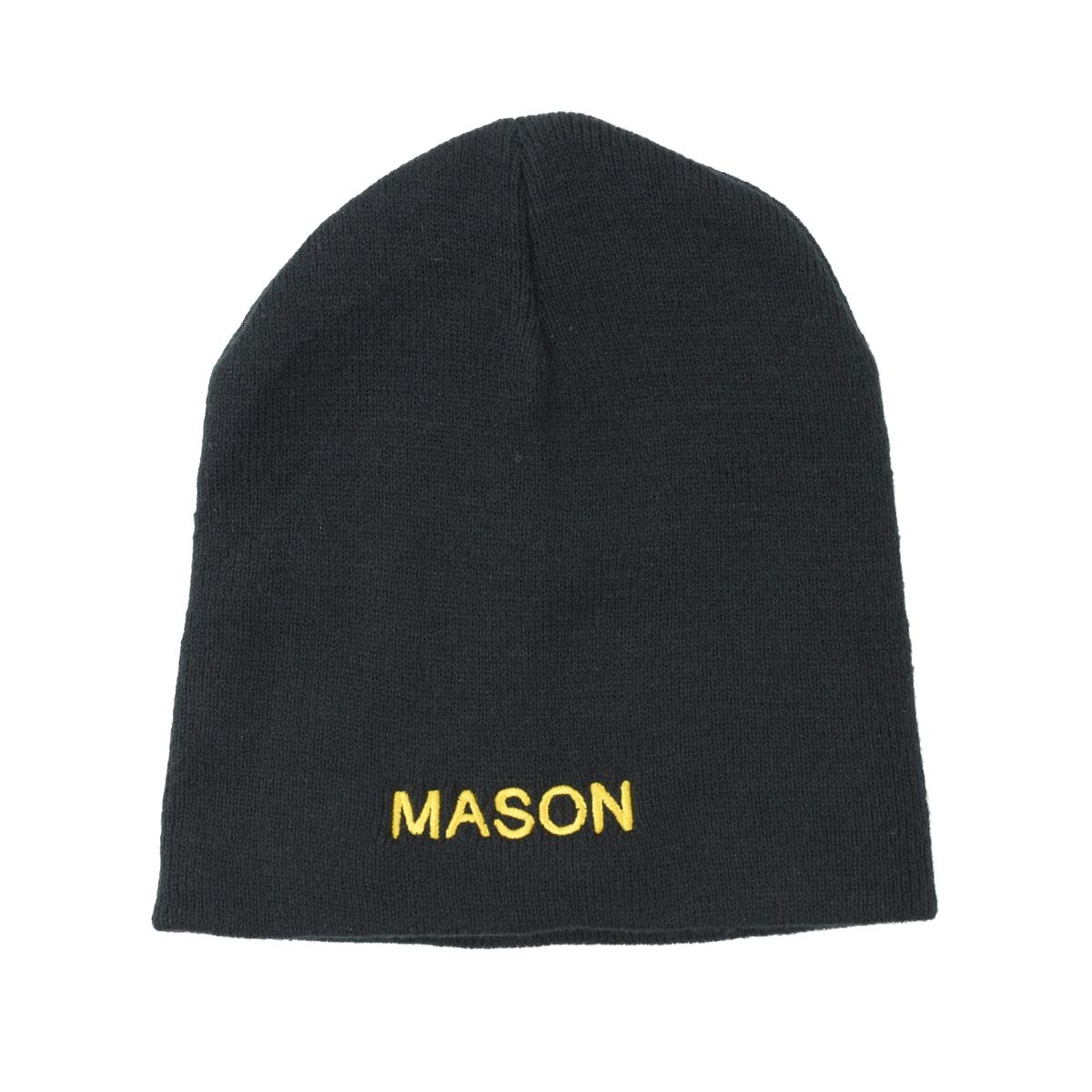 Black Masonic Winter Beanie Warm Knit Free Mason Hat Ski Cap Freemason Gift