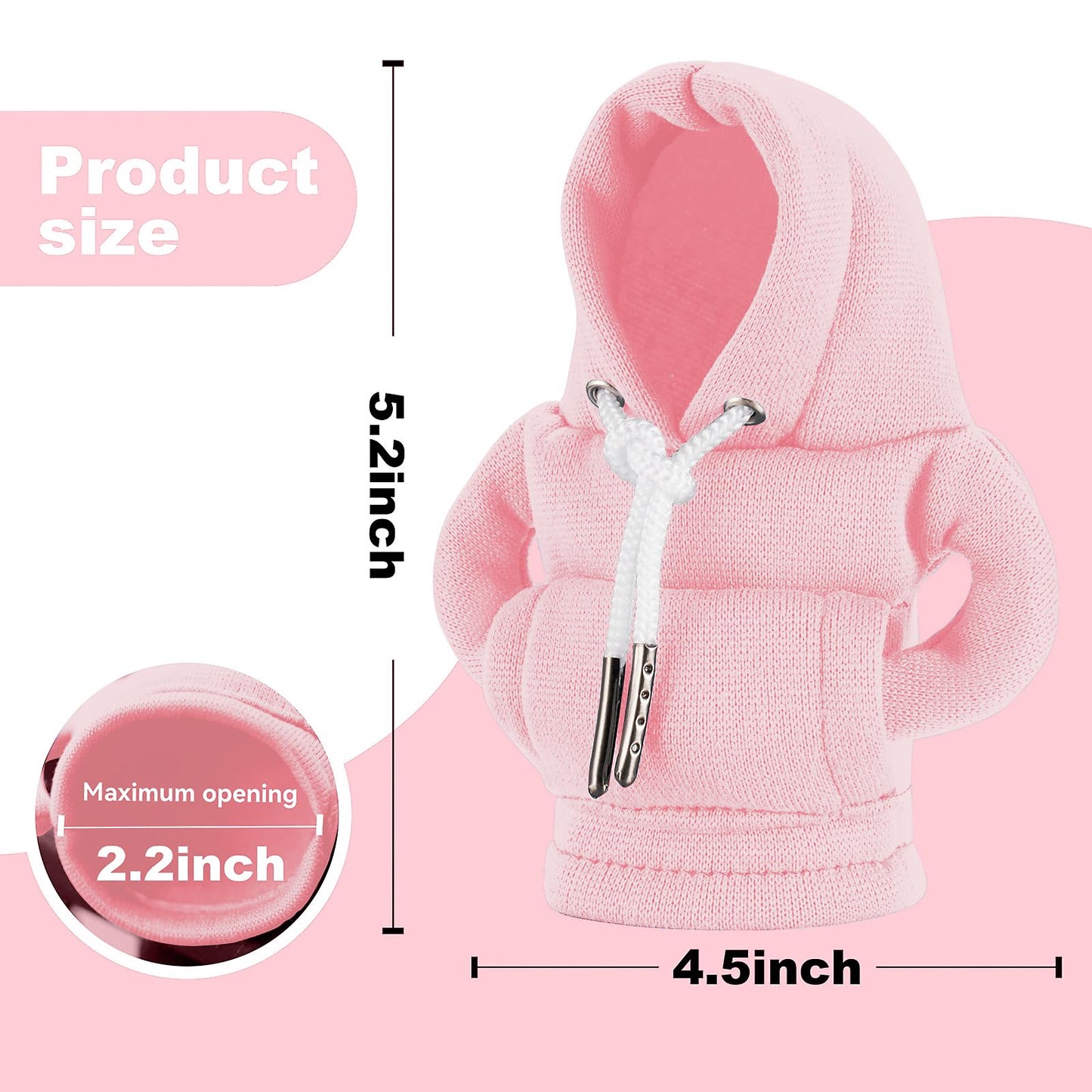 Gear Shift Hoodie Cover, Universal Car Shift Knob Hoodie, Mini Hoodie for Car Shifter, Automotive Interior Cute Gadgets Car Accessories and Decorations