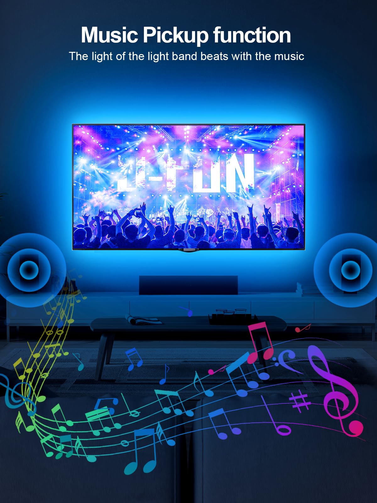 TV Backlights, 13.1FT LED Lights for 32-65 Inch TV, RGB TV LED Lights Behind, Music Sync Bluetooth APP and Remote Control TV LED Strip Lights USB Powered for Gaming/Bedroom