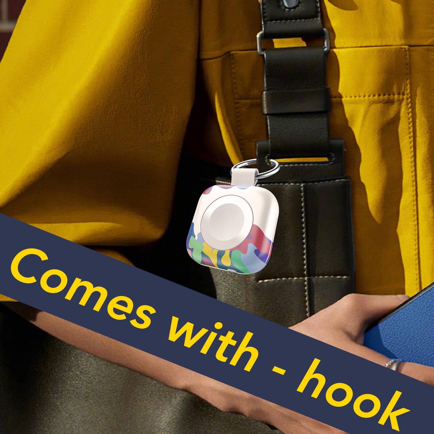 Portable Charger for Apple Watch,Wireless Magnetic iWatch Charger 1200mAh Power Bank Travel Keychain Accessories Smart Chargers for Apple Watch Series 11/10/9/8/7/6/SE/5/4/3/2/1/UItra/UItra 2