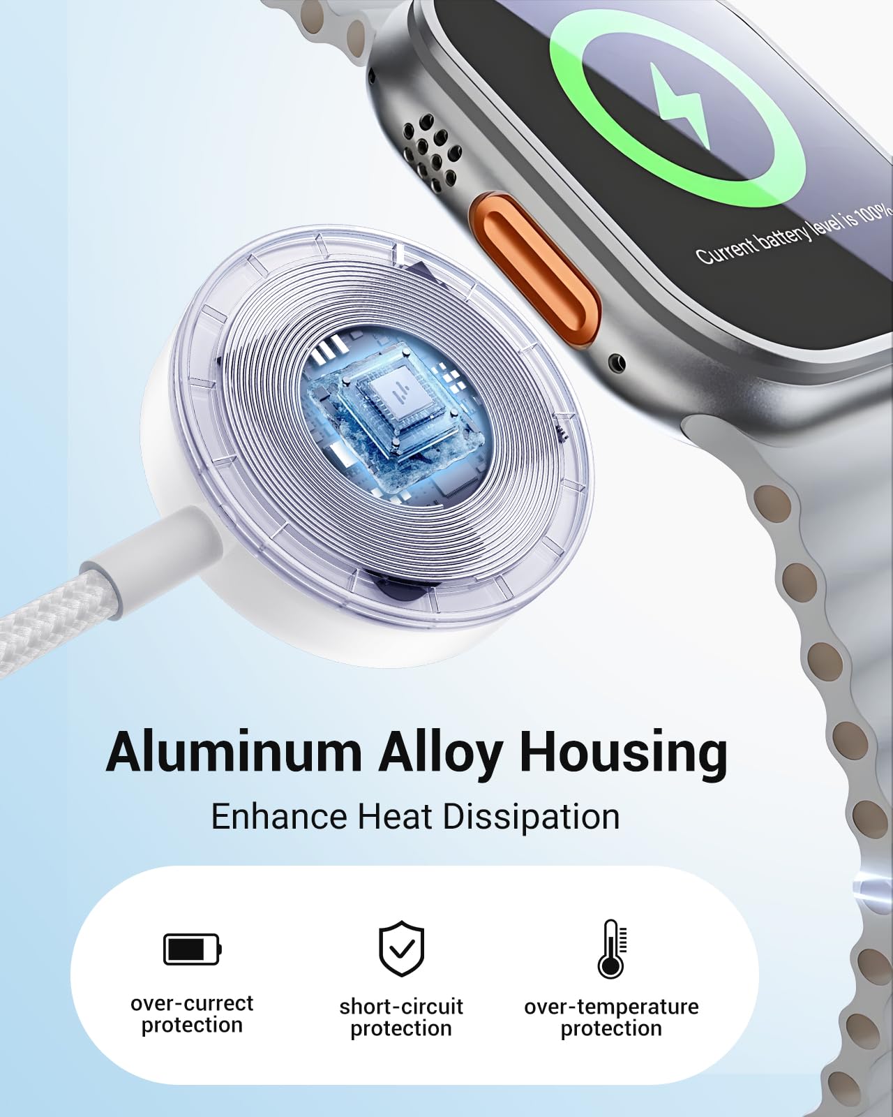 Travel Essentials,3 in 2 USB C Cable for Apple Watch Charger/iPhone 17 Charger/Lightning,Multi Charging Cable Cord,Vacation Camping Essentials,Portable Designed for iWatch &iPhone 16-12-4FT