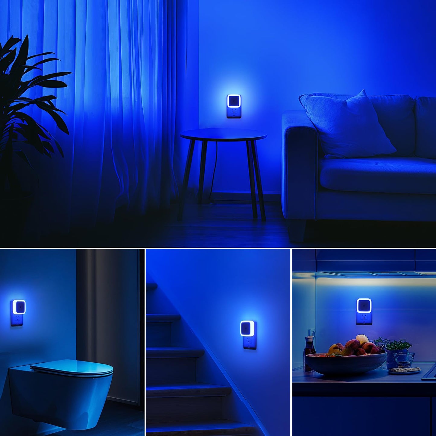 Night Light, Night Lights Plug into Wall 8-Pack, Plug in Night Light, Dusk to Dawn Nightlight Led Night Lights for Bedroom, Bathroom, Hallway Warm White