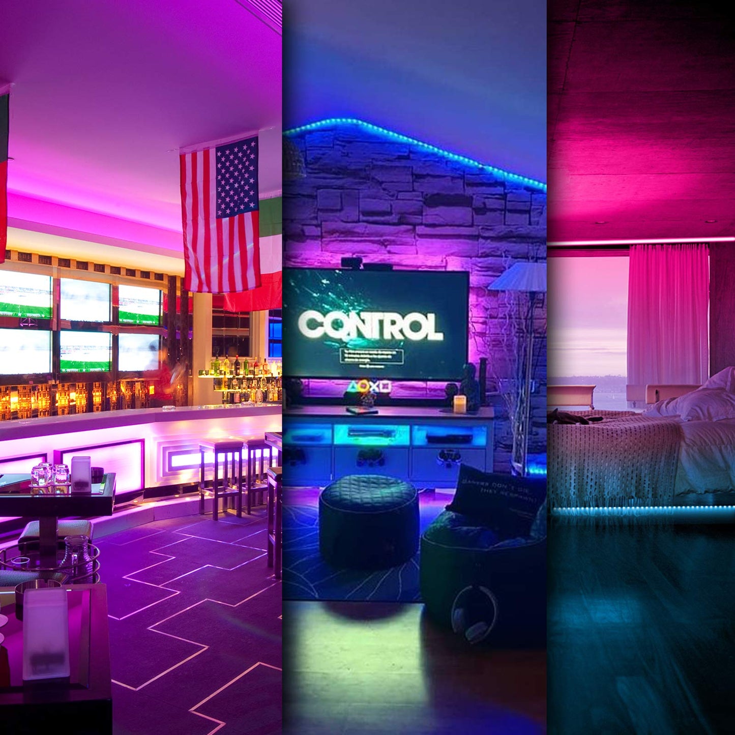 LED Strip Lights 130ft Lights Strip for Bedroom, Desk, Indoor Room Bedroom Brithday Gifts RGB Decor with Remote and 24V Power Supply