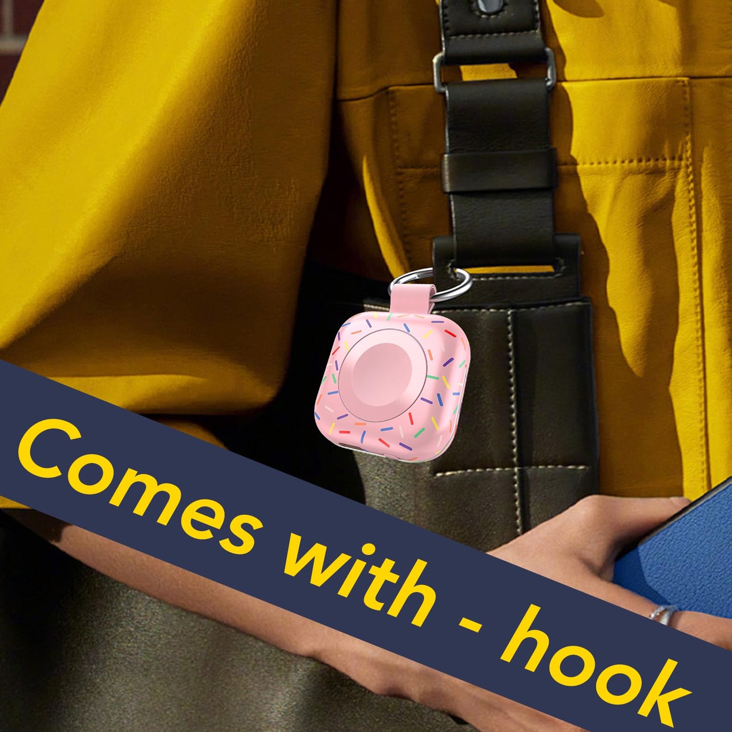 Portable Charger for Apple Watch,Wireless Magnetic iWatch Charger 1200mAh Power Bank Travel Keychain Accessories Smart Chargers for Apple Watch Series 11/10/9/8/7/6/SE/5/4/3/2/1/UItra/UItra 2