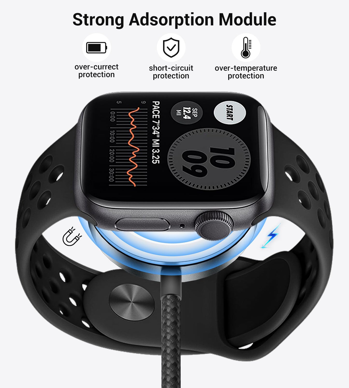 Travel Essentials,3 in 2 USB C Cable for Apple Watch Charger/iPhone 17 Charger/Lightning,Multi Charging Cable Cord,Vacation Camping Essentials,Portable Designed for iWatch &iPhone 16-12-4FT