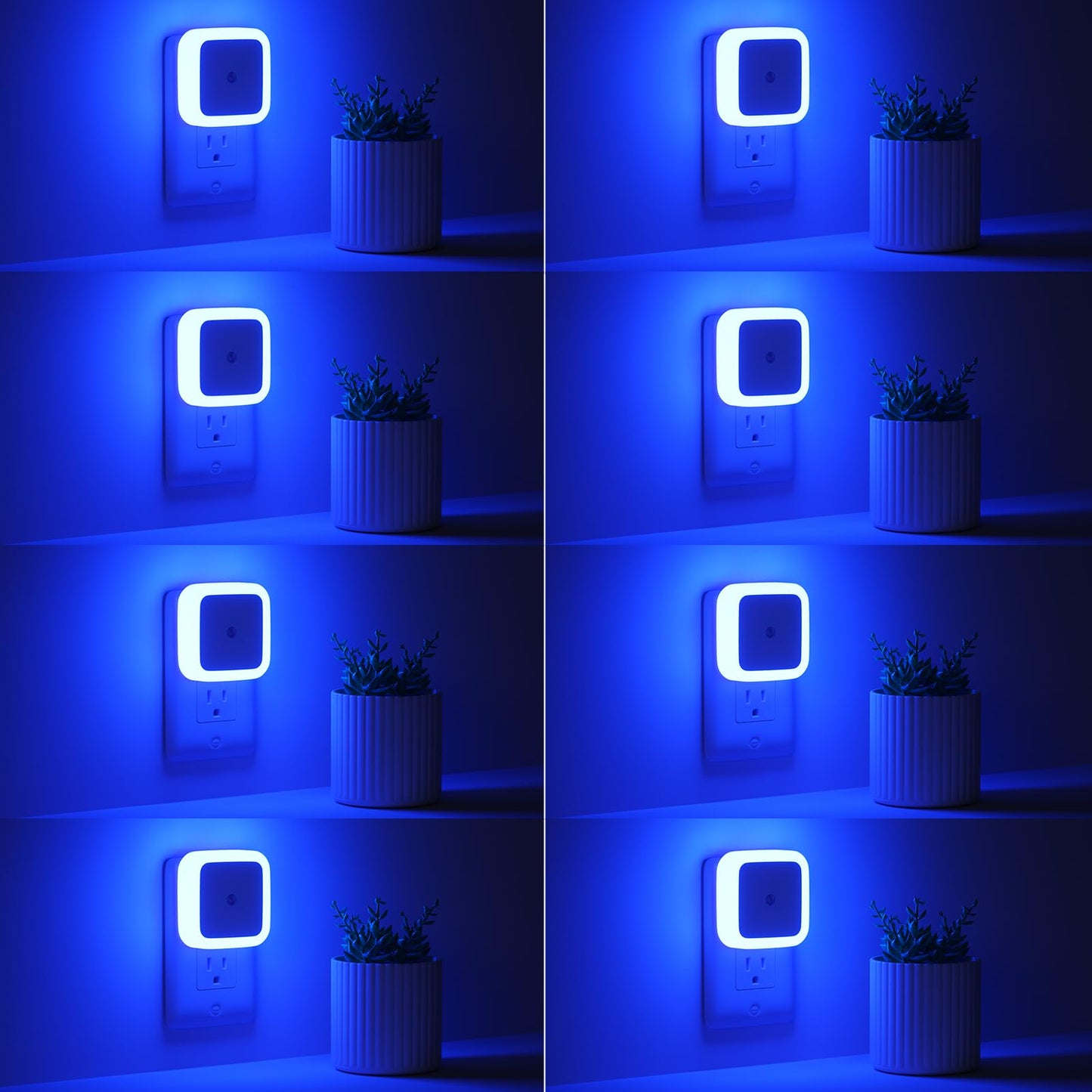 Night Light, Night Lights Plug into Wall 8-Pack, Plug in Night Light, Dusk to Dawn Nightlight Led Night Lights for Bedroom, Bathroom, Hallway Warm White