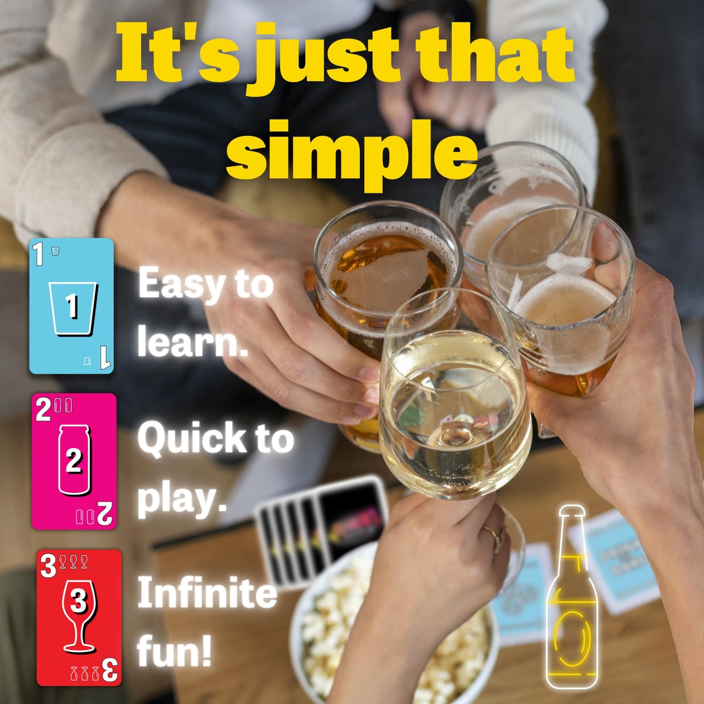 One Drink - Adult Drinking Game for Parties - Fun and Easy Card Game for Game Nights