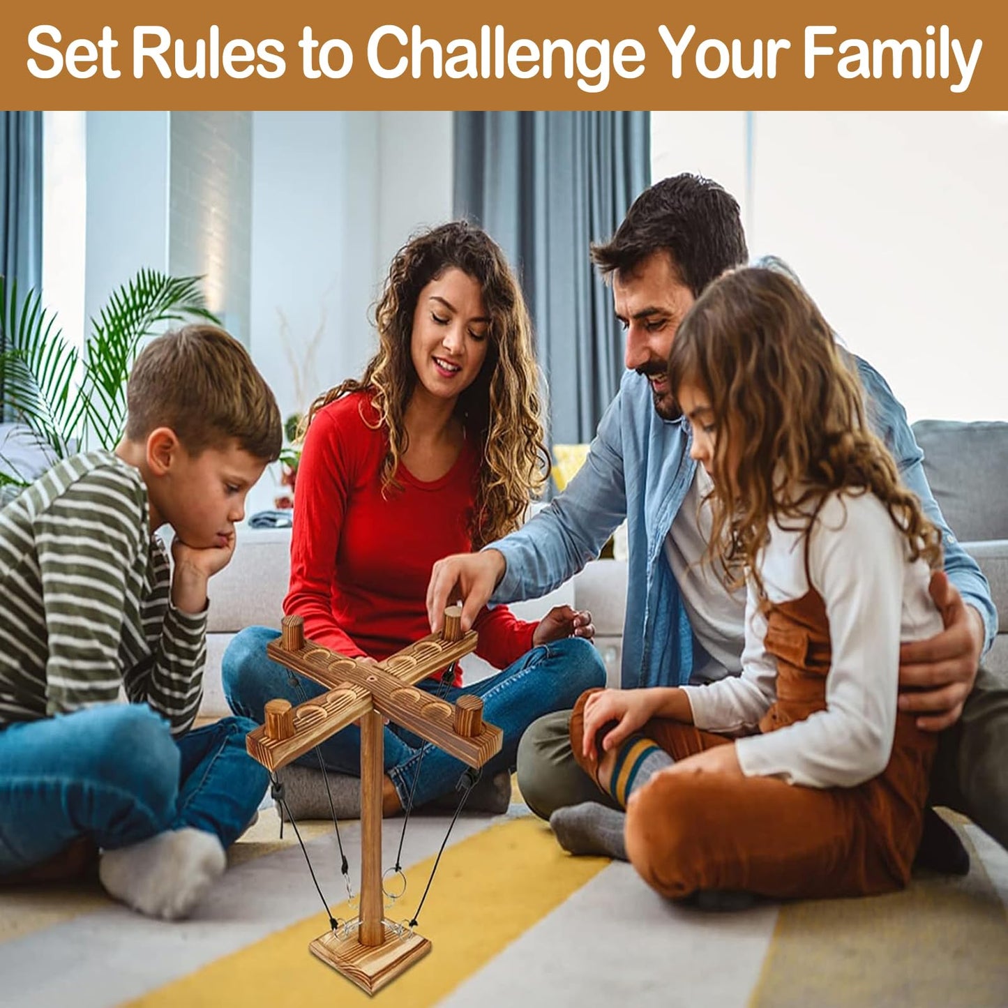 Ring Toss Game for Adults, Fun Hook and Ring Game with Carrying Bag, Outdoor Indoor Party Game, Board Games for Family, Bar, Party, Game Nights