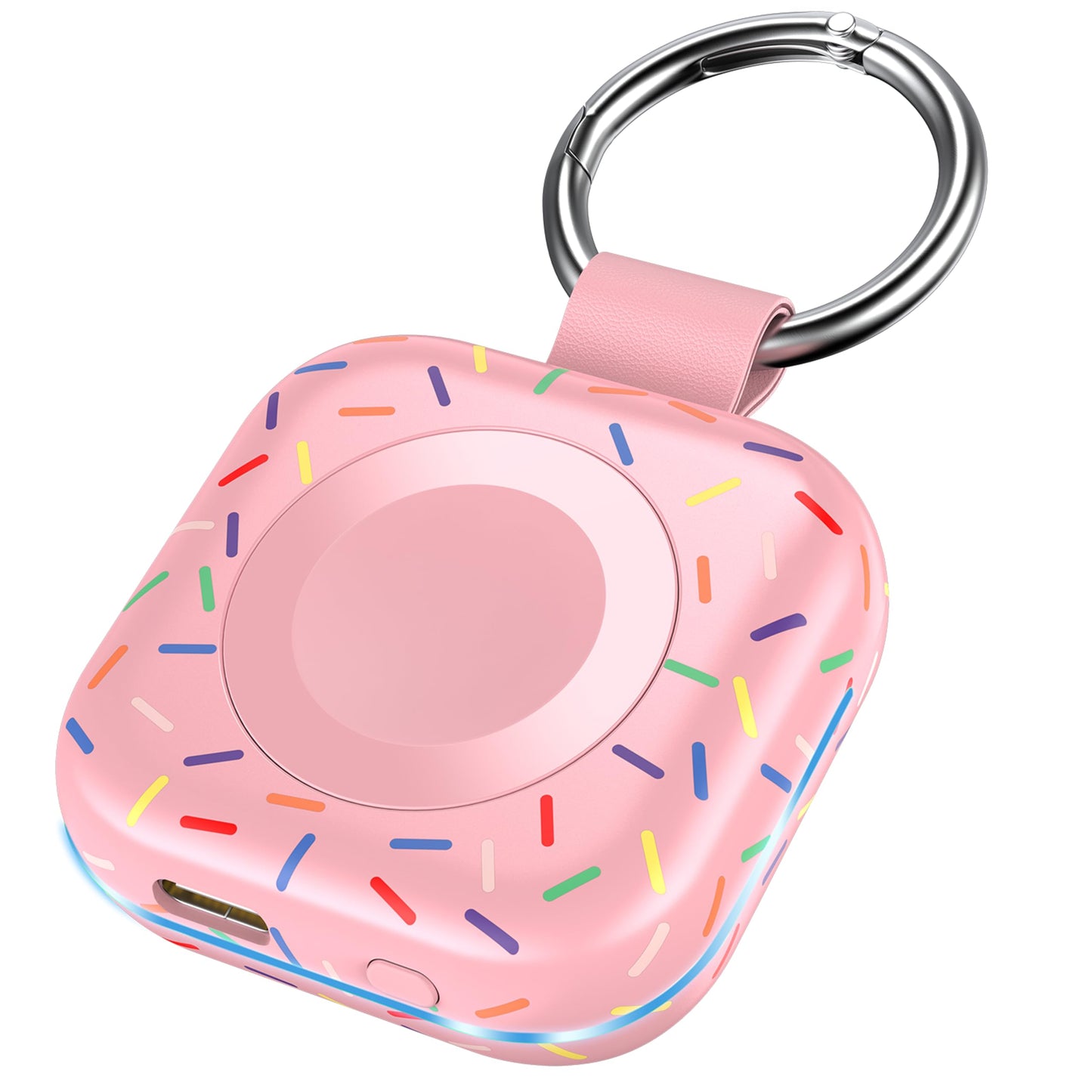 Portable Charger for Apple Watch,Wireless Magnetic iWatch Charger 1200mAh Power Bank Travel Keychain Accessories Smart Chargers for Apple Watch Series 11/10/9/8/7/6/SE/5/4/3/2/1/UItra/UItra 2