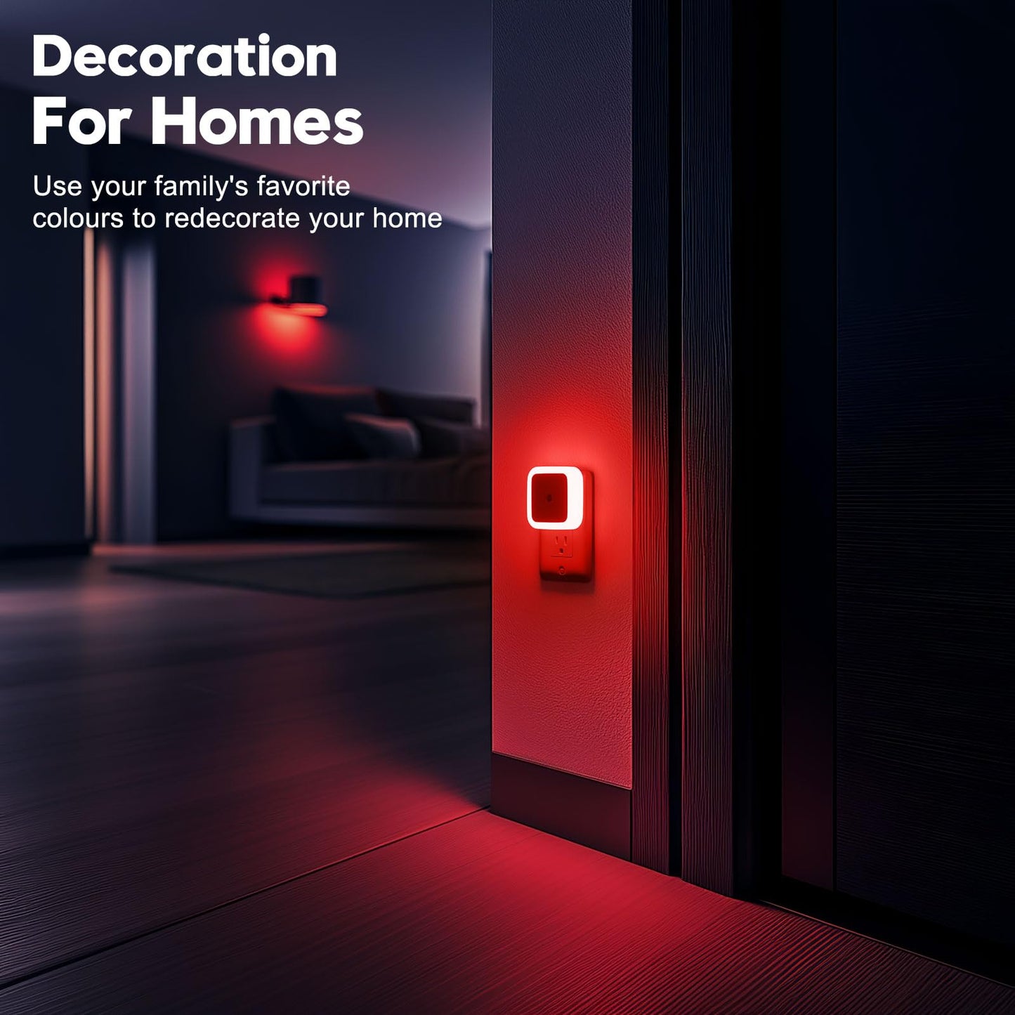 Night Light, Night Lights Plug into Wall 8-Pack, Plug in Night Light, Dusk to Dawn Nightlight Led Night Lights for Bedroom, Bathroom, Hallway Warm White