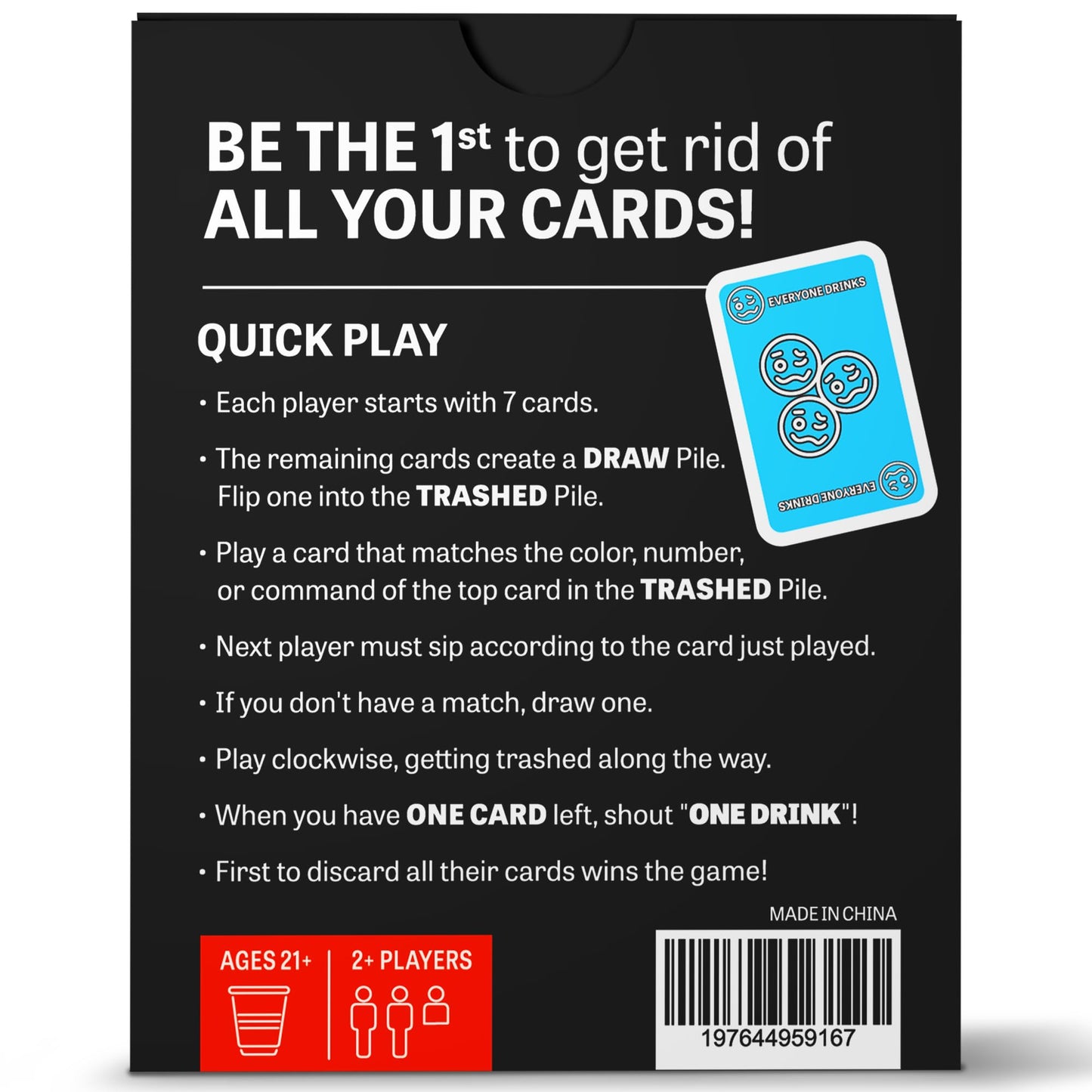 One Drink - Adult Drinking Game for Parties - Fun and Easy Card Game for Game Nights
