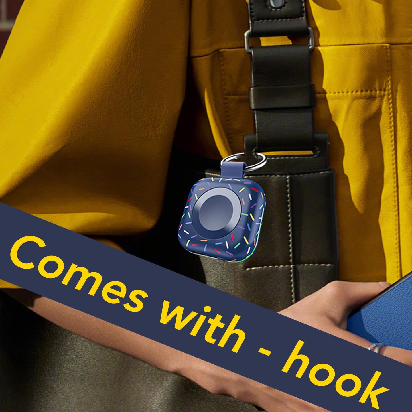 Portable Charger for Apple Watch,Wireless Magnetic iWatch Charger 1200mAh Power Bank Travel Keychain Accessories Smart Chargers for Apple Watch Series 11/10/9/8/7/6/SE/5/4/3/2/1/UItra/UItra 2