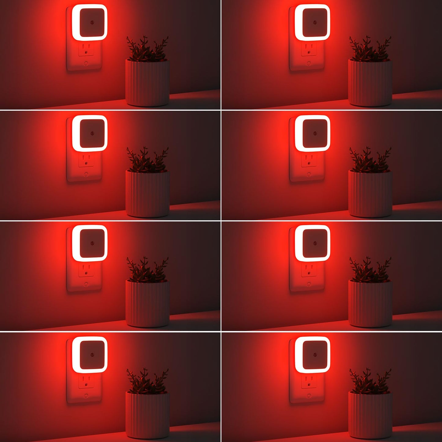 Night Light, Night Lights Plug into Wall 8-Pack, Plug in Night Light, Dusk to Dawn Nightlight Led Night Lights for Bedroom, Bathroom, Hallway Warm White