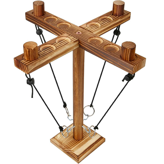 Ring Toss Game for Adults, Fun Hook and Ring Game with Carrying Bag, Outdoor Indoor Party Game, Board Games for Family, Bar, Party, Game Nights