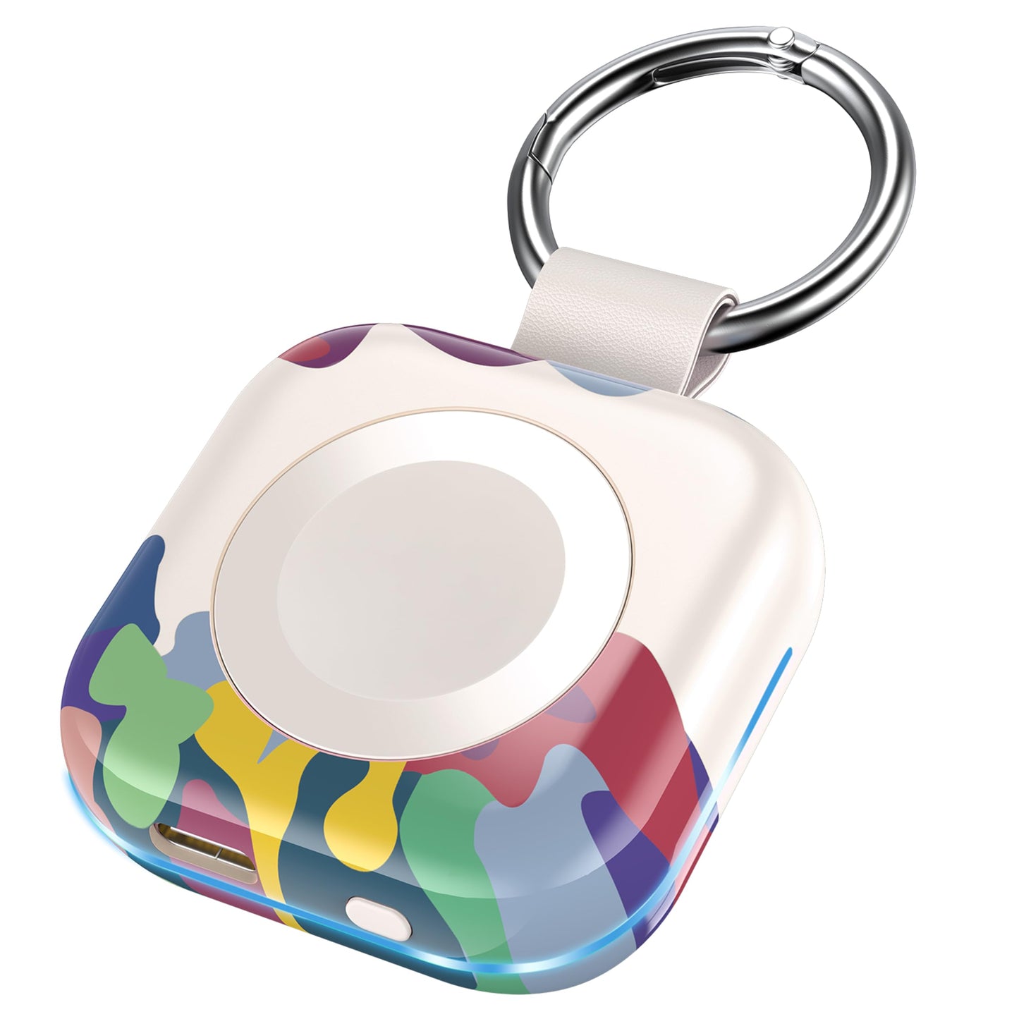 Portable Charger for Apple Watch,Wireless Magnetic iWatch Charger 1200mAh Power Bank Travel Keychain Accessories Smart Chargers for Apple Watch Series 11/10/9/8/7/6/SE/5/4/3/2/1/UItra/UItra 2