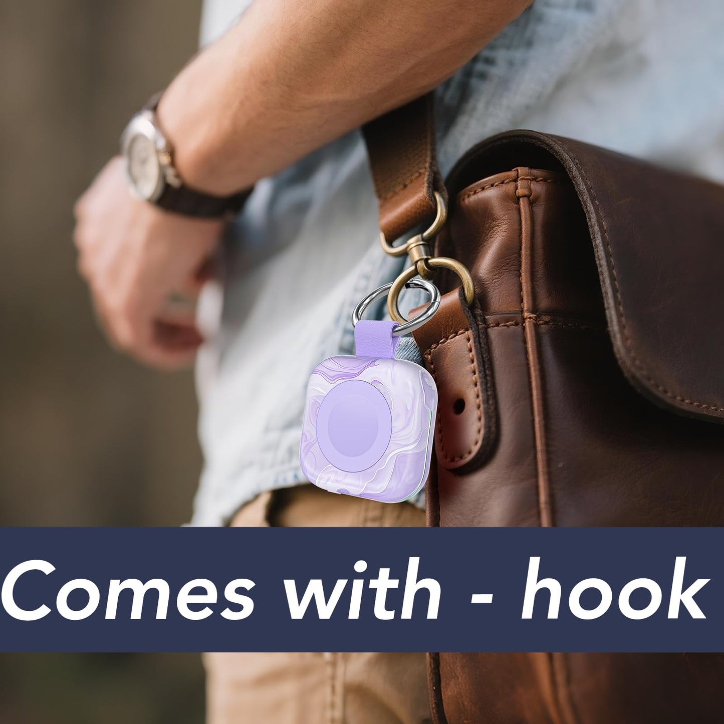 Portable Charger for Apple Watch,Wireless Magnetic iWatch Charger 1200mAh Power Bank Travel Keychain Accessories Smart Chargers for Apple Watch Series 11/10/9/8/7/6/SE/5/4/3/2/1/UItra/UItra 2