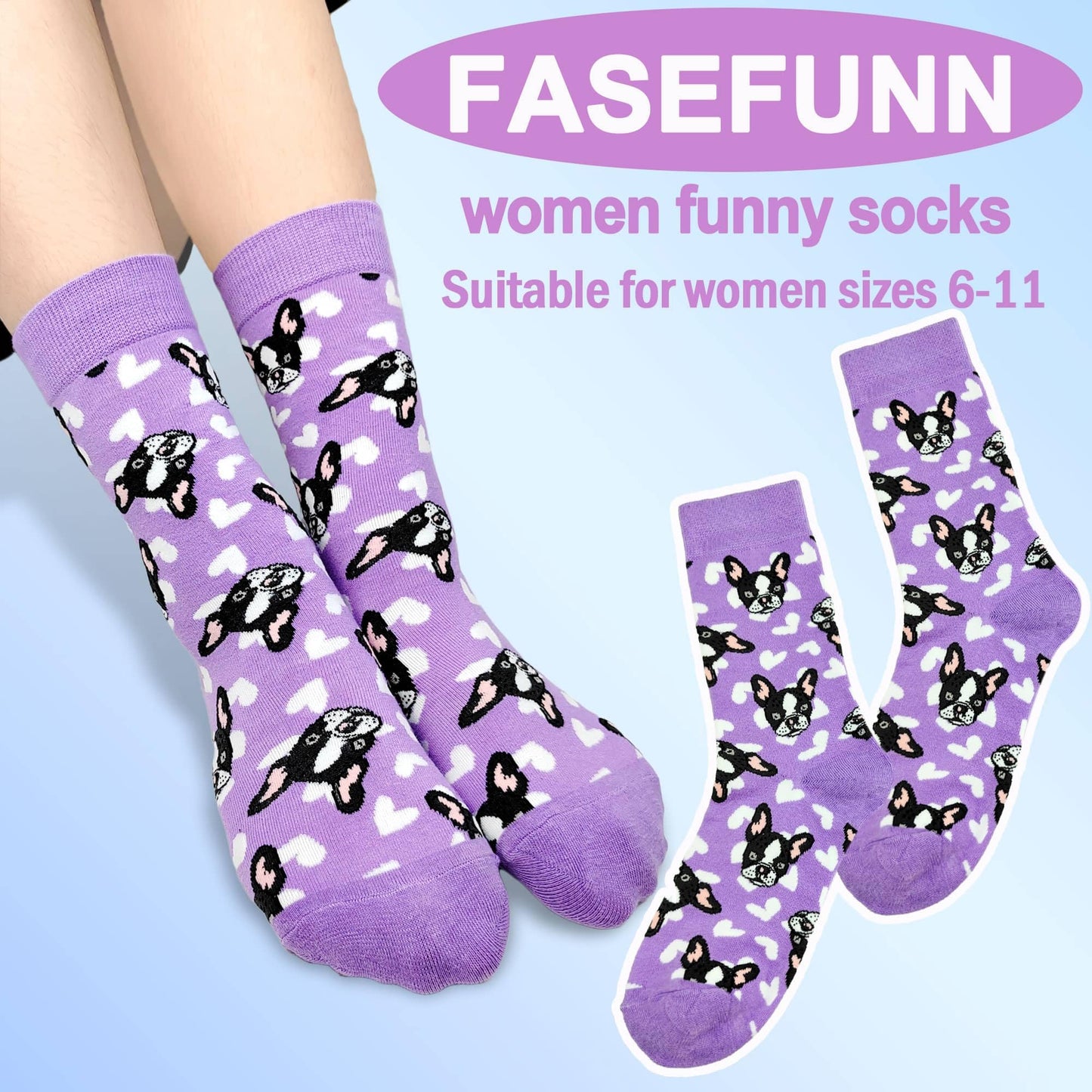 Funny Socks Women Fun Colorful Novelty Crazy Floral Patterned Sock Crew, Premium Cotton, Size 6-11, 12 Pairs US031205