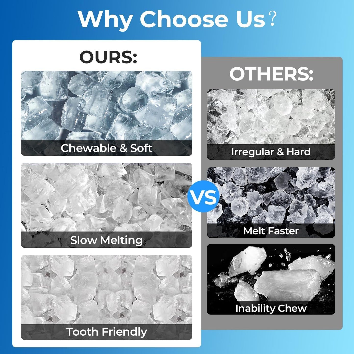 Countertop Ice Maker Machine, 8 Ice Cubes in 6 mins, 26lb/Day Ice with 2 Sizes- Portable Mini, Energy Saving & Basket/Scoop for Home/Party/Travel/Camping/Bar,Black