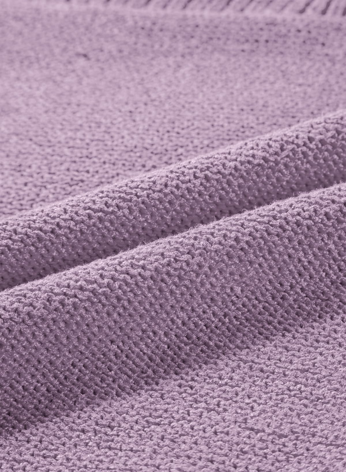 Womens Long Sleeve Knit Sweater Casual Solid Color Crew Neck Fall Sweaters for Women Trendy 2025 Outfits Chocolate Brown Fall Clothes Clothing Winter Oversized Pullover Top Jumper Medium