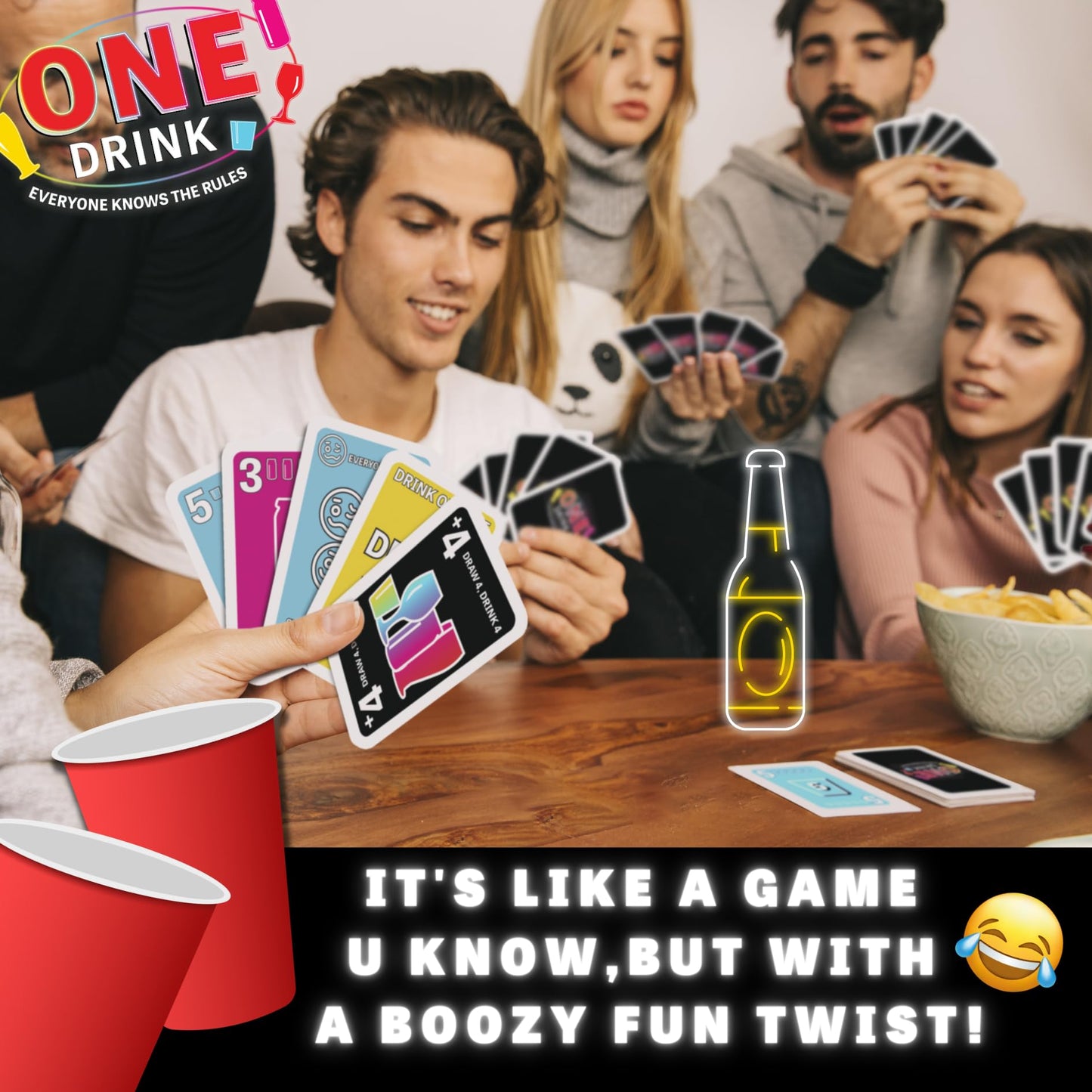 One Drink - Adult Drinking Game for Parties - Fun and Easy Card Game for Game Nights