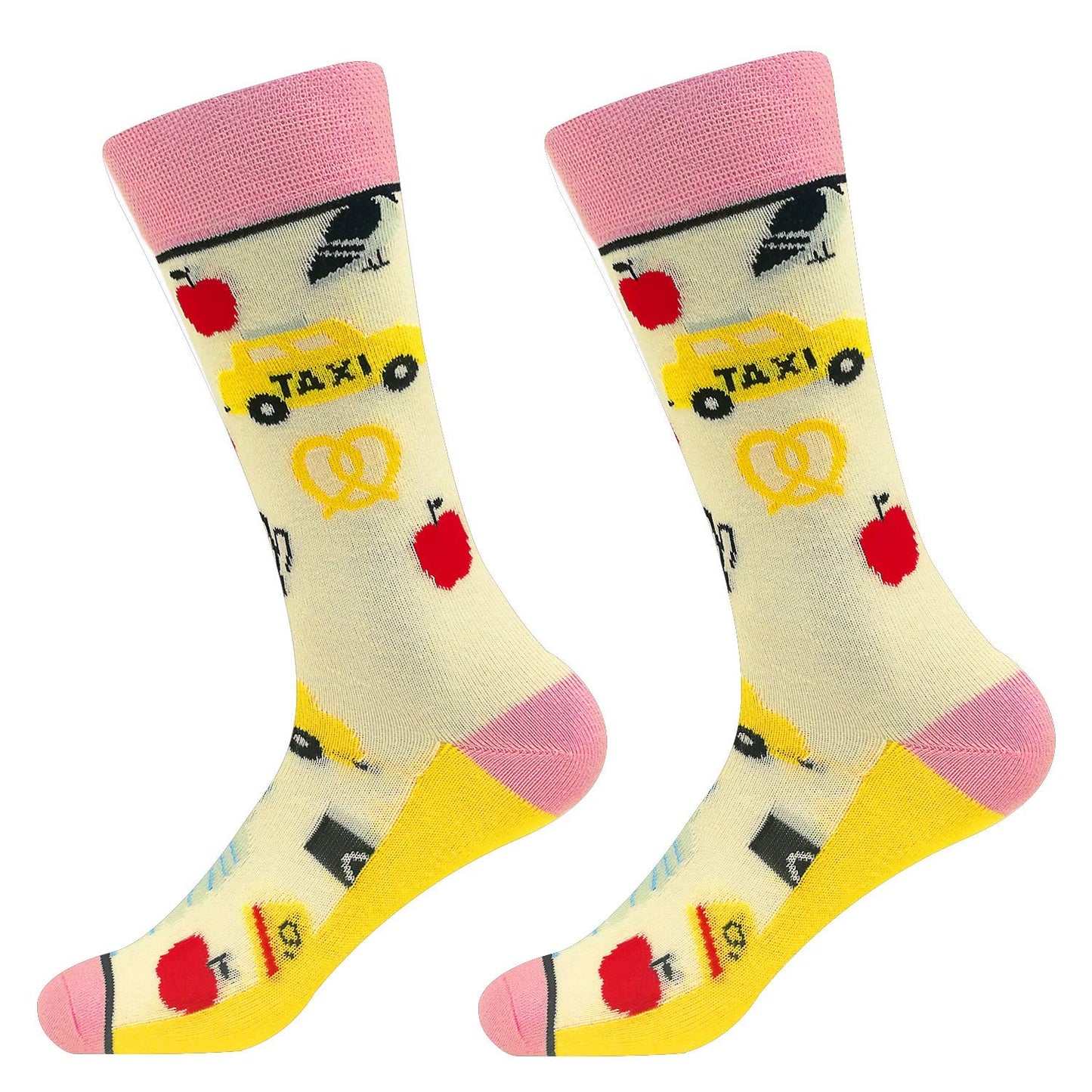 Funny Socks Women Fun Colorful Novelty Crazy Floral Patterned Sock Crew, Premium Cotton, Size 6-11, 12 Pairs US031205