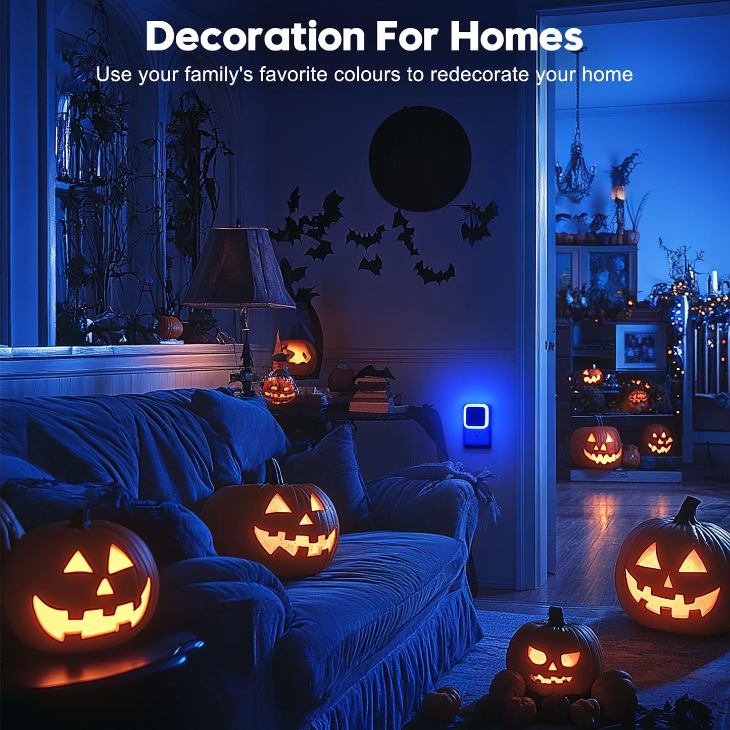 Night Light, Night Lights Plug into Wall 8-Pack, Plug in Night Light, Dusk to Dawn Nightlight Led Night Lights for Bedroom, Bathroom, Hallway Warm White