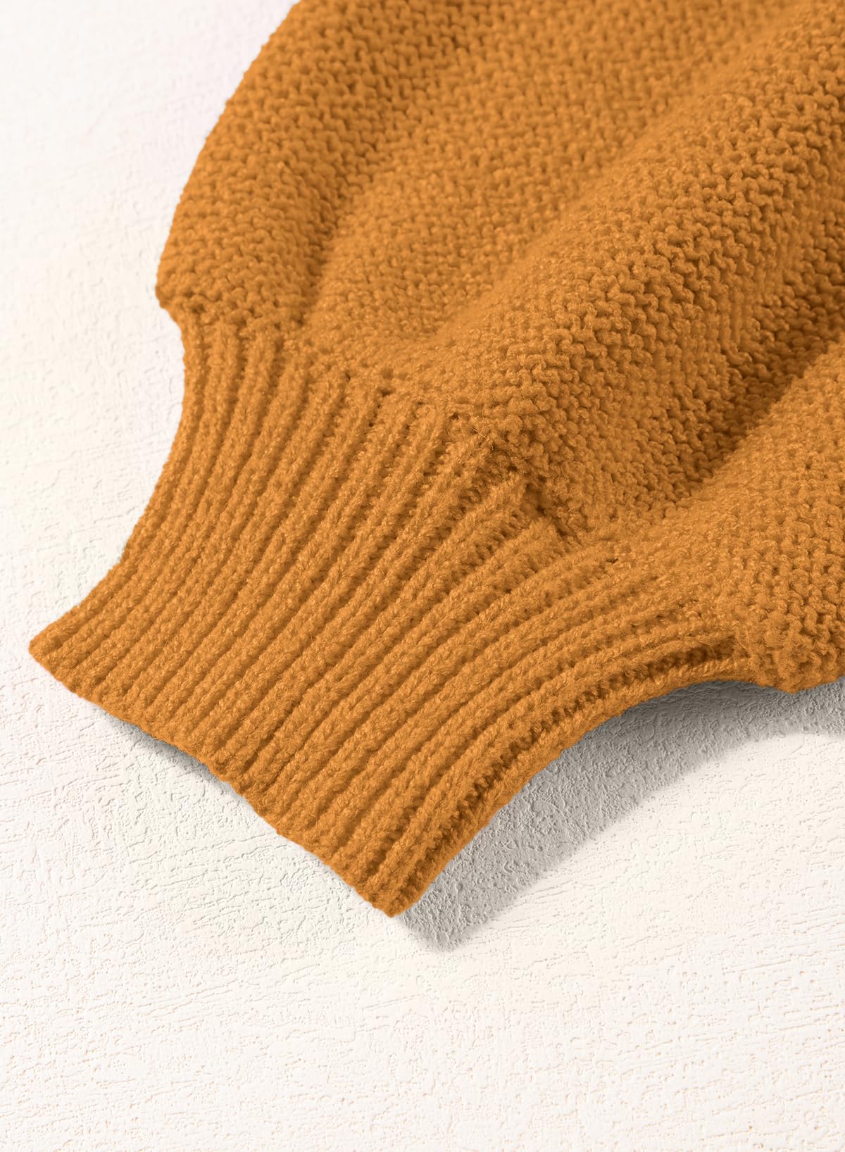 Womens Long Sleeve Knit Sweater Casual Solid Color Crew Neck Fall Sweaters for Women Trendy 2025 Outfits Chocolate Brown Fall Clothes Clothing Winter Oversized Pullover Top Jumper Medium