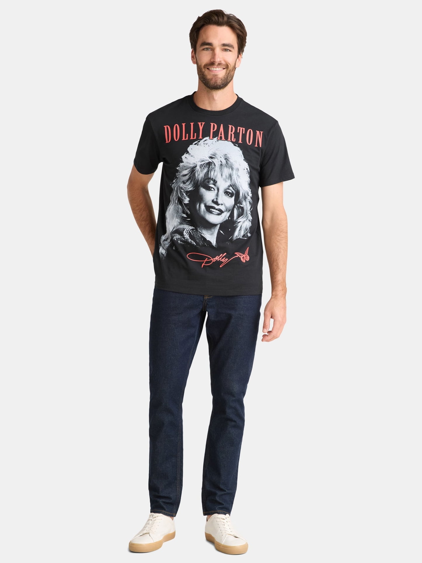 Dolly Parton Men's & Big Men's Graphic Tee, Size S-3XL
